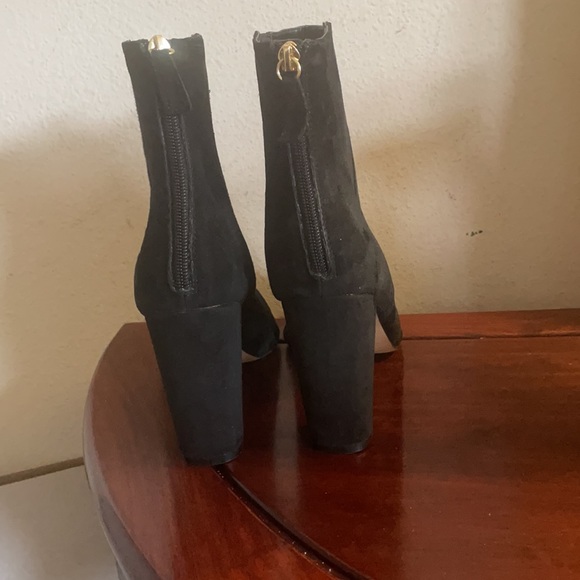 Norman Marcus Black Suede Boots - Picture 3 of 6